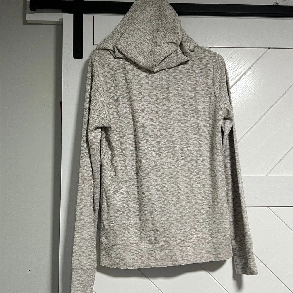 Hem & Thread Beige Lace-Up Sweater - Picture 2 of 3